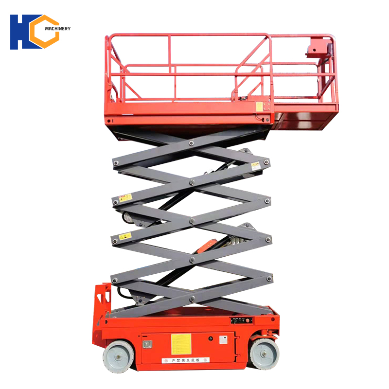 12m self-propelled scissor lift platform for aerial work